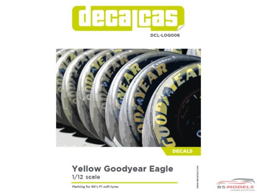 DCLLOG006 Goodyear  Eagle tyre marking set decal Waterslide decal Decal